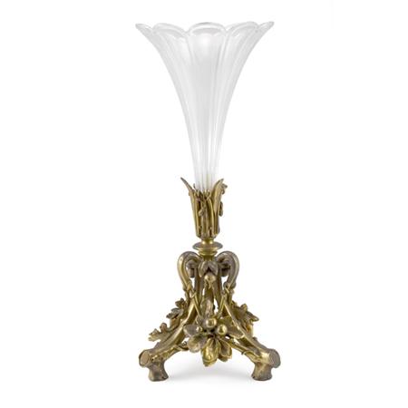 Appraisal: Christofle Cie Gilt-Bronze and Molded Glass Centerpiece Estimate -