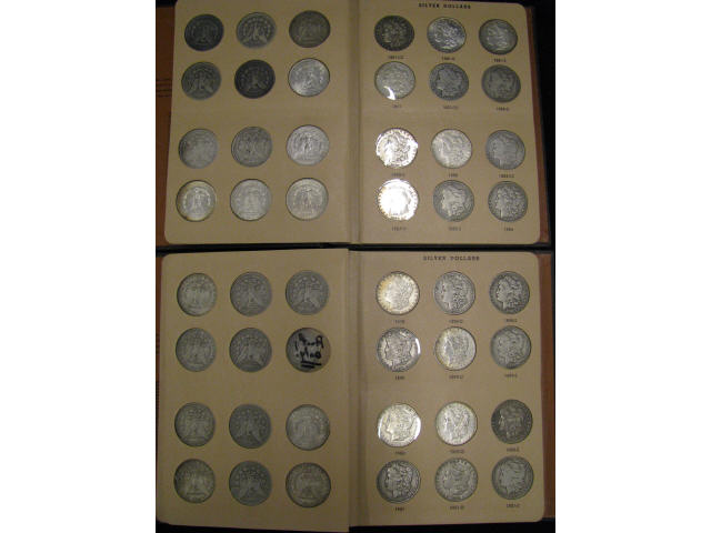 Appraisal: Complete Pc Morgan Silver Dollar Collection many high grade includes