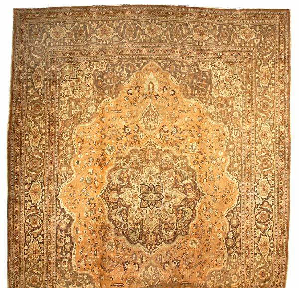 Appraisal: A Tabriz carpet Northwest Persia late th century size approximately