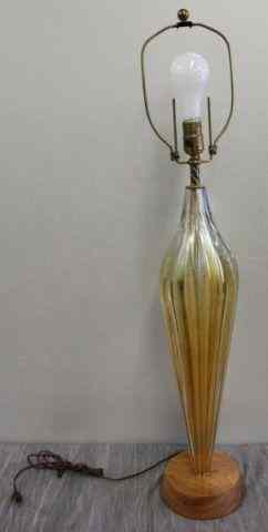 Appraisal: Murano Camer Lamp From a Glendale NY location Dimensions Glass