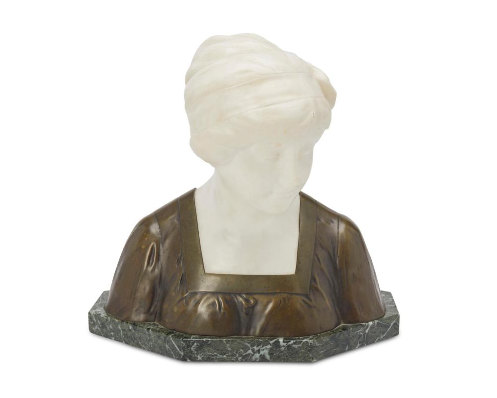 Appraisal: RICHARD PAULI - A BUST OF A WOMAN MARBLE AND