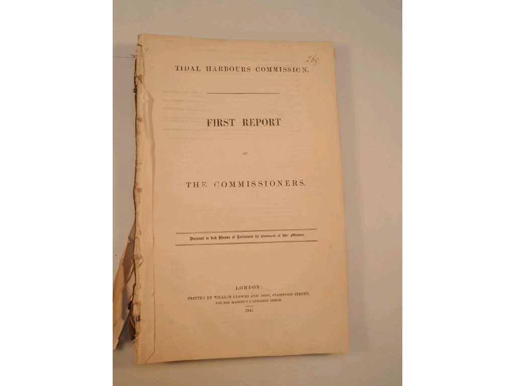 Appraisal: Tidal Harbours Commission First Report of the Commissioners London five