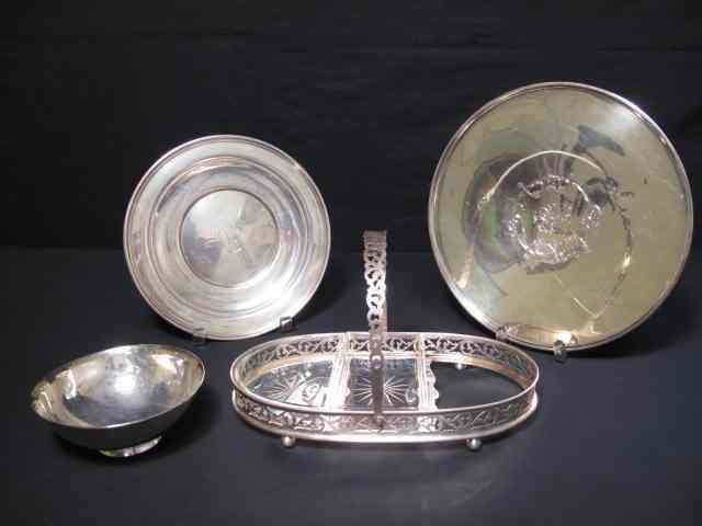 Appraisal: Assorted American sterling silver including an '' tray a ''