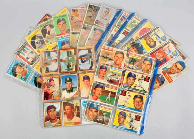 Appraisal: Group Lot of Senators Red Sox Baseball Cards Description Includes