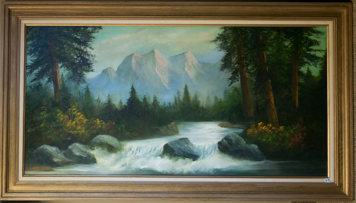 Appraisal: RUTH NELSON OIL ON CANVAS American th century River landscape