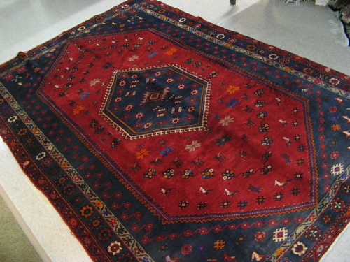 Appraisal: PERSIAN KELARDASHT CARPET Mazandaran province northern Iran centering a blue