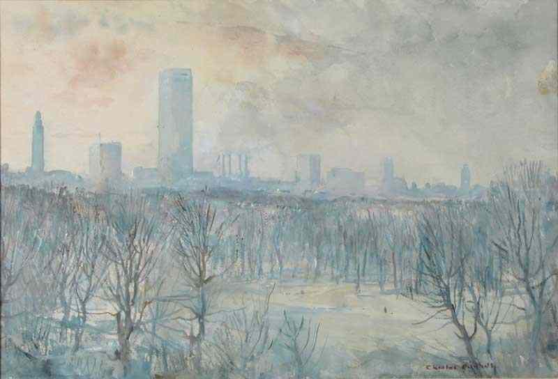 Appraisal: Charles Cundall - watercolour ''Green Park from Arlington House'' signed