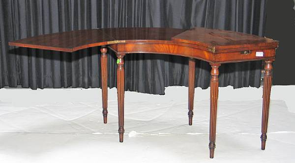 Appraisal: A Regency style mahogany hunt table mid th century height