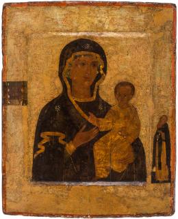 Appraisal: A RUSSIAN ICON OF OUR LADY HODEGETRIA OF SMOLENSK MOSCOW