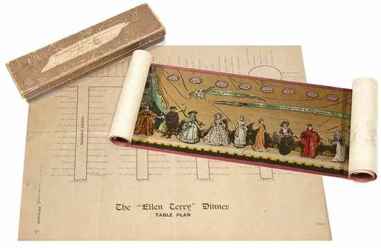 Appraisal: Nicholson William The Ellen Terry Jubilee Commemoration Banquet Souvenir June