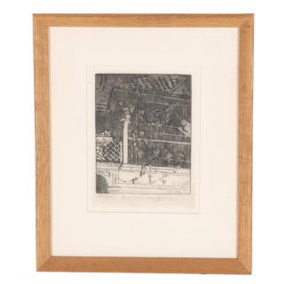 Appraisal: Walter Richard Sickert etching Walter Richard Sickert etching Walter RIchard