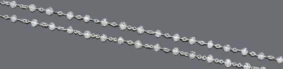 Appraisal: DIAMOND NECKLACE ca Platinum clasp in white gold Enchanting necklace