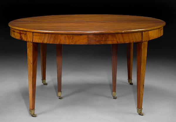 Appraisal: A Continental Neoclassical mahogany extension dining table late th early