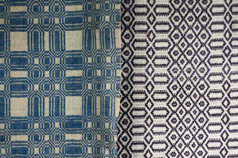 Appraisal: VINTAGE COVERLETS - Two th c New England Wool Coverlets