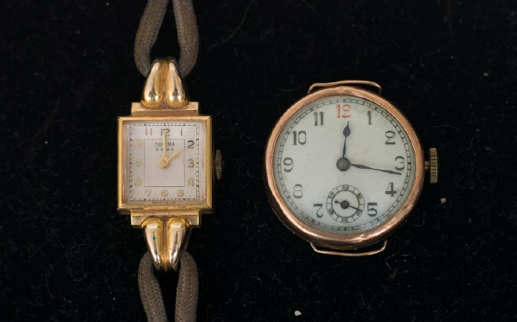 Appraisal: TWO VINTAGE LADY'S WRIST WATCHES TOGETHER WITH A GILT-METAL WATCH