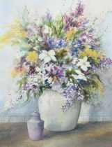 Appraisal: Virginia Zafirau American Contemporary Still life with a bouquet of