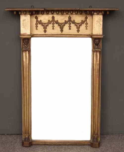 Appraisal: An early th Century gilt pier glass in the ''Egyptian''