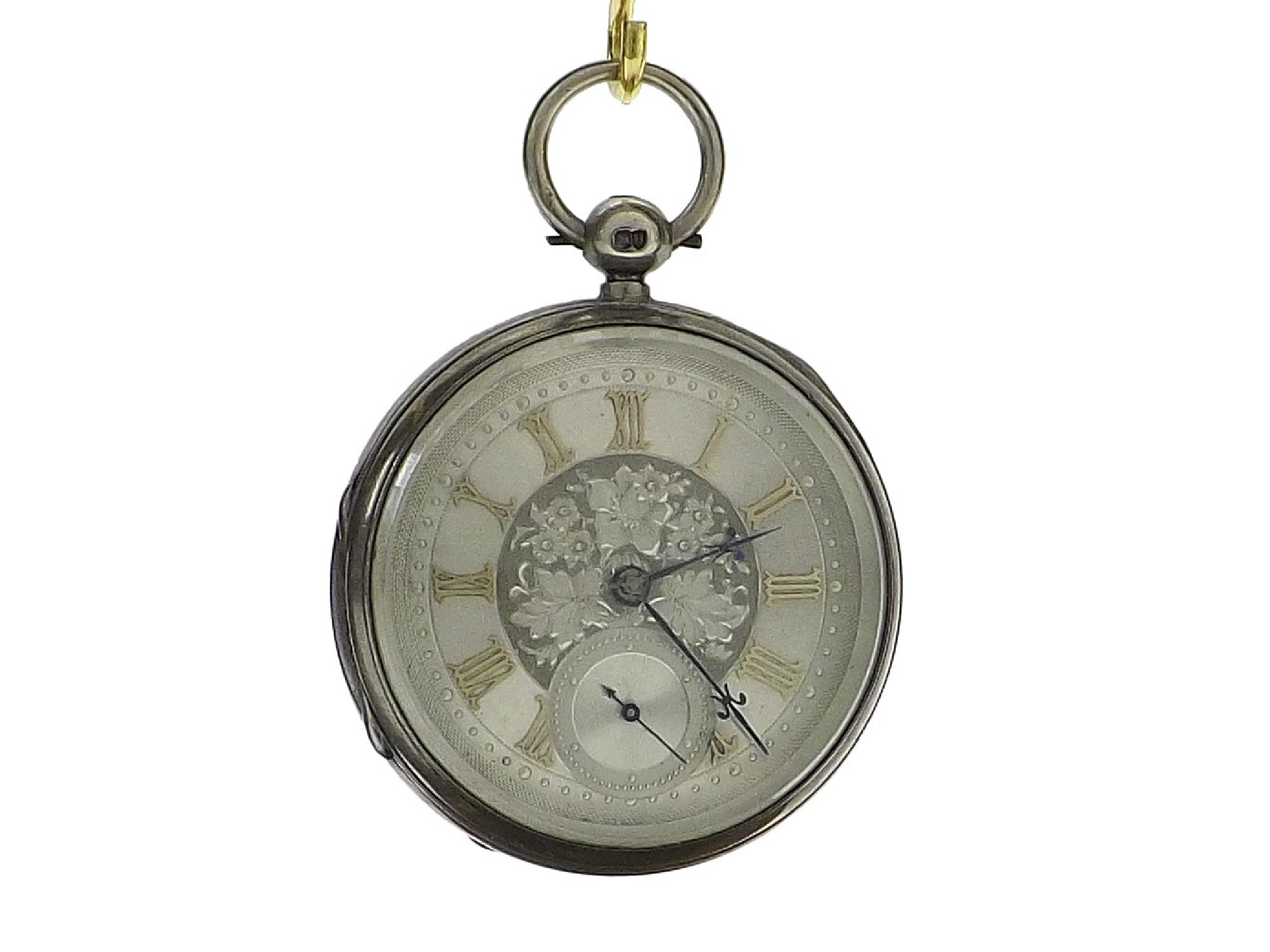 Appraisal: Silver fusee lever pocket watch London signed F FilippinI Pontypridd