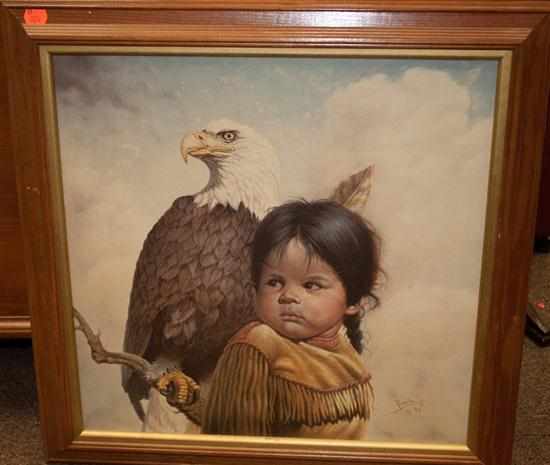 Appraisal: After Gregory Perillo ''Brave and Free '' giclee framed Estimate