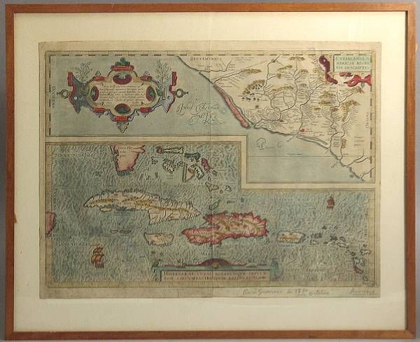 Appraisal: ORTELIUS ABRAHAM - Culiacanae Americae regionis descriptio Hispaniolae Cubae Aliarumque