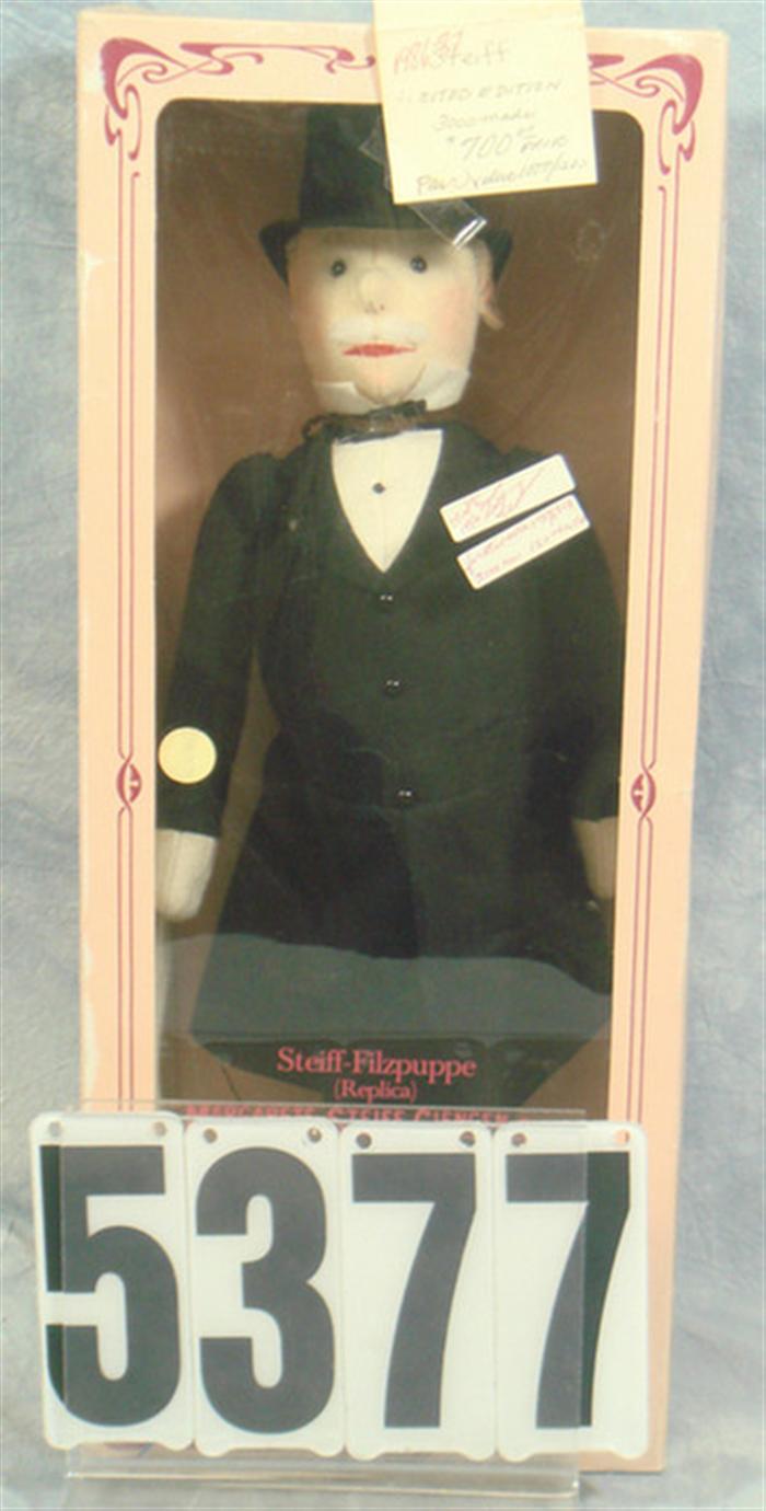 Appraisal: Steiff-Filzpuppe Magarete giengen-Brenz man Doll MIB inches tall Estimate -