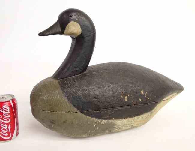 Appraisal: Early Canada goose painted decoy '' Length '' W ''