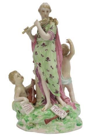 Appraisal: English Derby porcelain allegorical figure late th c representative of