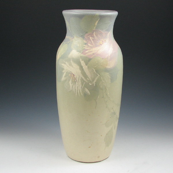 Appraisal: Weller Hudson Light Vase Weller Hudson Light floral vase Unmarked