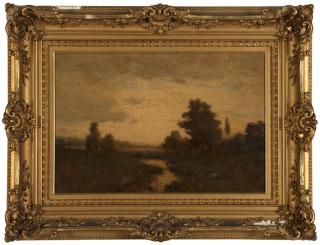 Appraisal: Alexander Helwig Wyant Stream in a landscape signed lower right