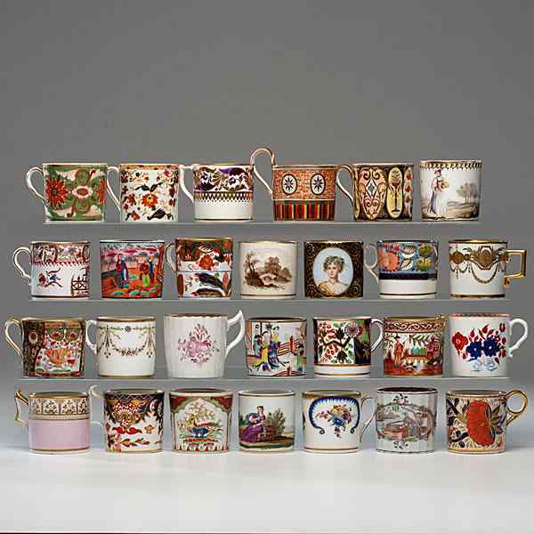 Appraisal: English and Continental Porcelain Coffee Canns English and Continental late