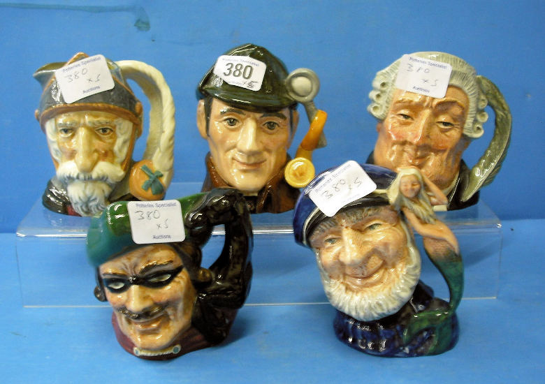 Appraisal: Royal Doulton Small Character Jugs The Slueth D Old Salt