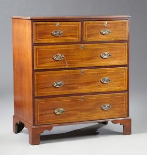 Appraisal: English Edwardian Inlaid Mahogany and Satinwood Ch English Edwardian Inlaid