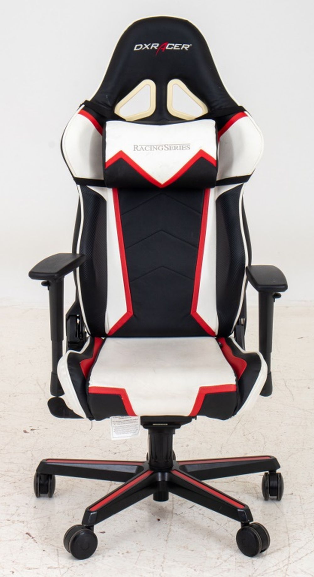 Appraisal: BALCK WHITE AND RED RACING GAMES GAMER CHAIR Racing Games