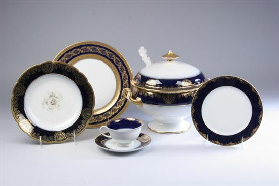 Appraisal: -PIECE ROSENTHAL AND LIMOGES PORCELAIN ASSEMBLED DINNER SERVICE Including eleven