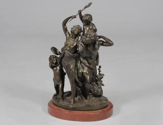 Appraisal: AFTER CLAUDE-MICHEL CLODION French - Bacchanal Group Cast signature Bronze