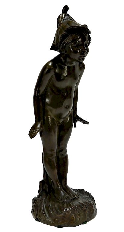 Appraisal: Edward Berge Wildflower Bronze Sculpture of Pixie Edward Henry Berge