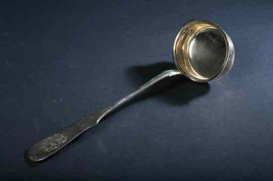 Appraisal: RUSSIAN SILVER LADLE Second Kokoshnik mark - Cyrillic maker's mark