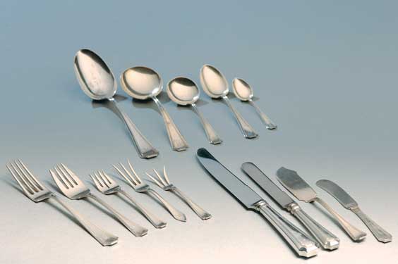 Appraisal: PARTIAL STERLING SILVER FLATWARE SET Mixed American and Japanese Sterling