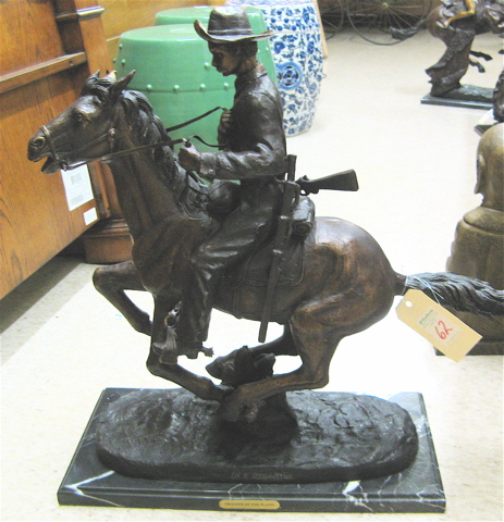 Appraisal: AFTER FREDERIC SACKRIDER REMINGTON American - Trooper of the Plains