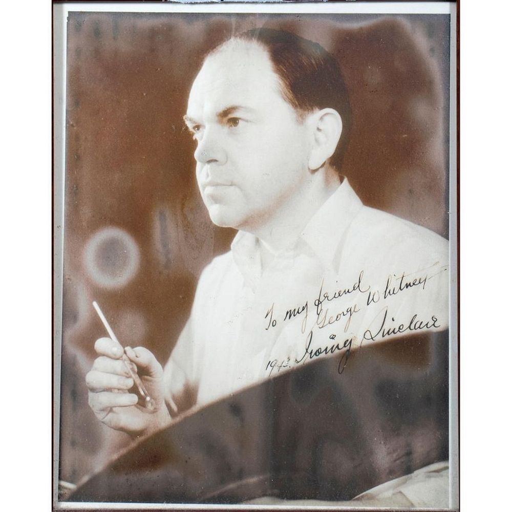 Appraisal: Irving Sinclair Original autographed inscribed photograph Size x Condition Showing