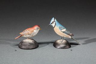 Appraisal: Miniature Wood Thrush A Elmer Crowell - East Harwich MA