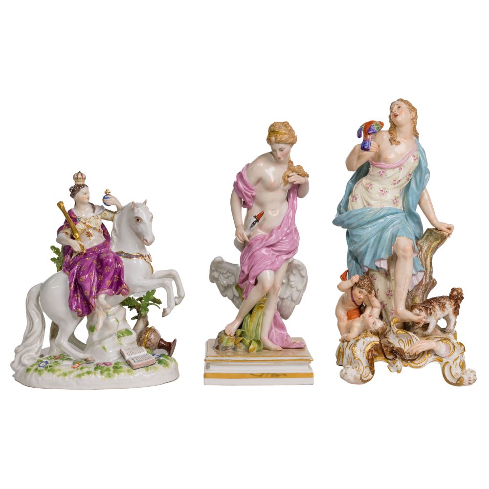 Appraisal: J J KANDLER FOR MEISSEN FIGURE ASSORTMENT items having the