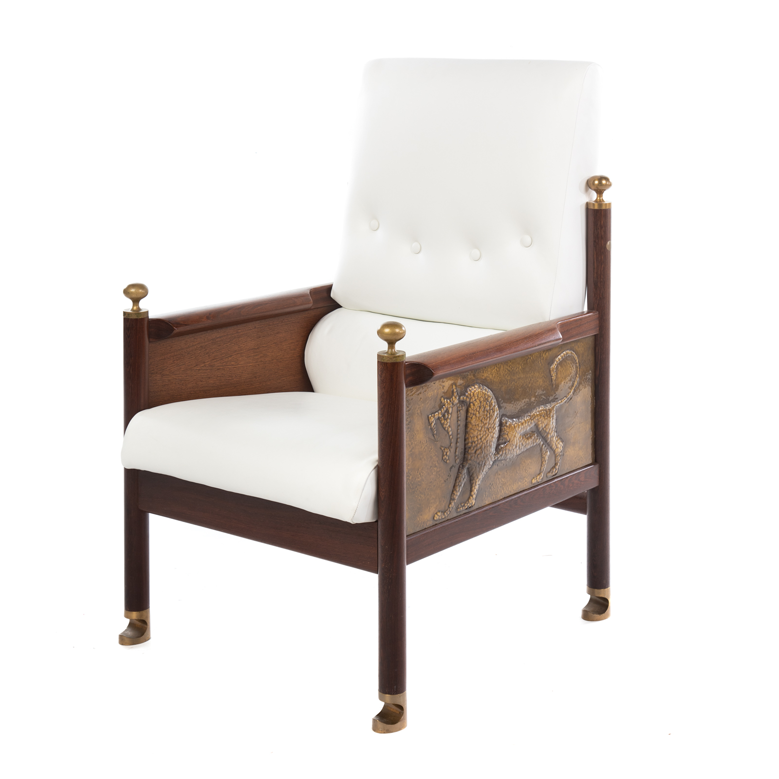 Appraisal: IB KOFOD- LARSEN KING SOLOMON CHAIR Ib Kofod-Larsen Danish rosewood