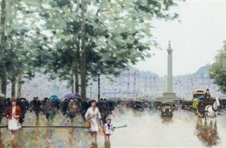 Appraisal: Andre Gisson French Andre Gisson French - Paris Street Scene