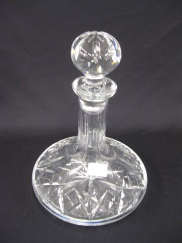 Appraisal: Cut Crystal Ships' Decanter fancy cross hatching