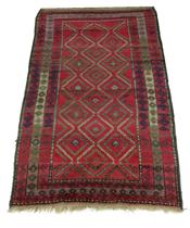 Appraisal: A Nomadic Carpet circa early th Century Medium high pile