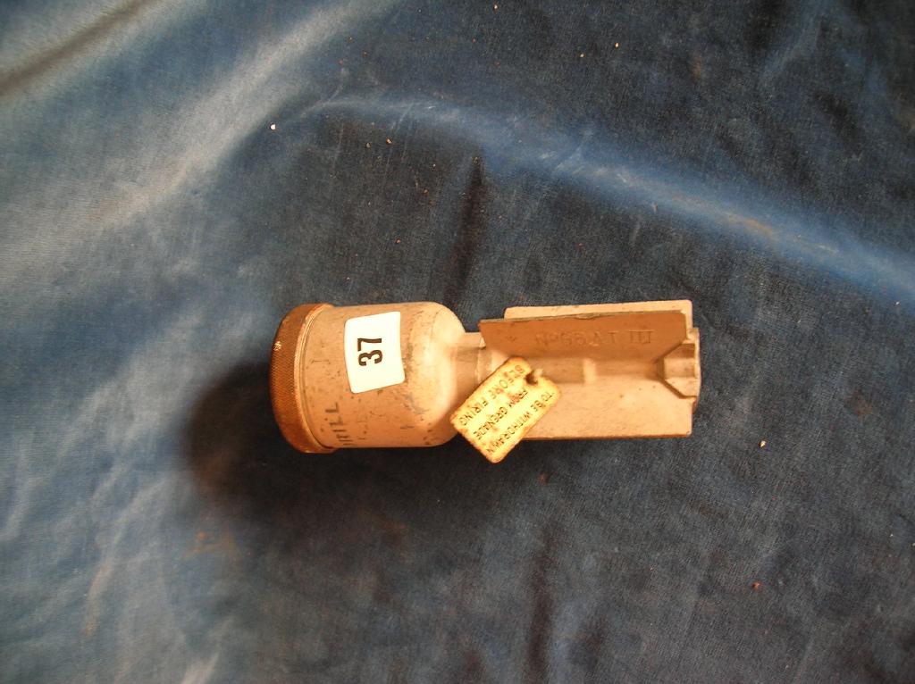 Appraisal: A rare British No anti-tank drill grenade dated complete with