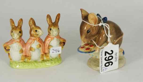 Appraisal: Beswick Beatrix Potter Figures Apply Dapply and Flopsy Mopsy and