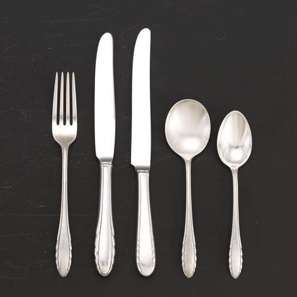 Appraisal: GORHAM STERLING FLATWARE LYRIC PATTERN Totaling pieces including hollow handled