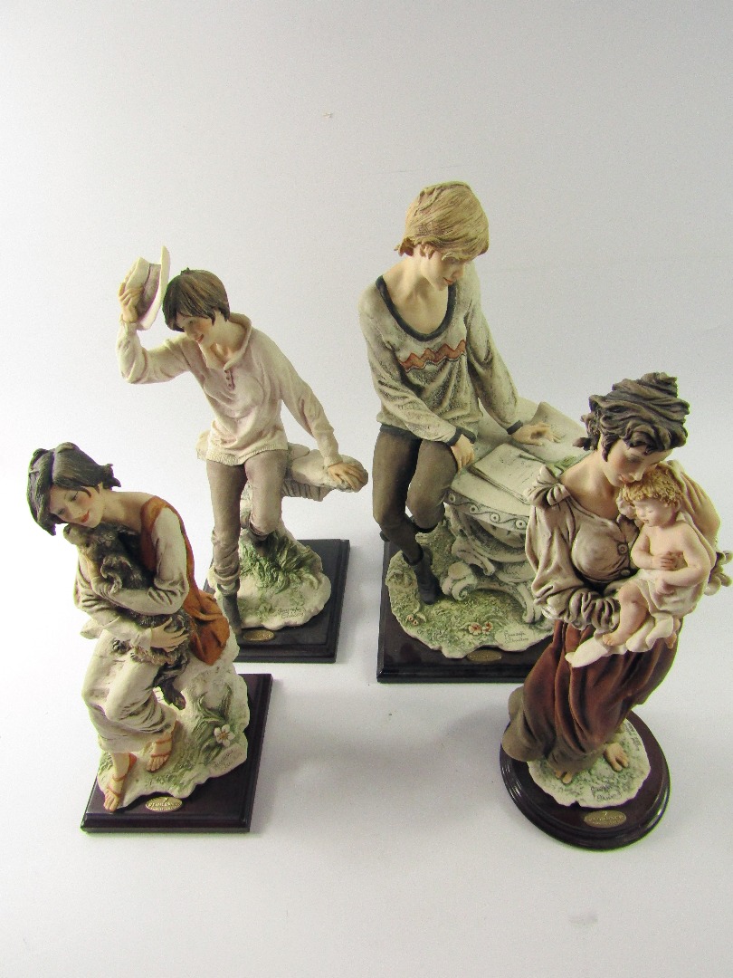 Appraisal: Four Capodimonte Florence figures by Giuseppe Armani comprising Silvia limited